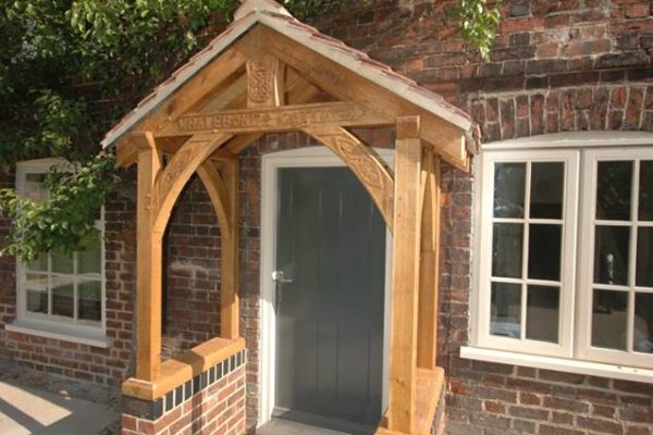 oak framed porch